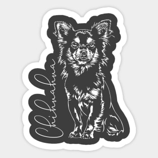 Cute Chihuahua dog Portrait Sticker